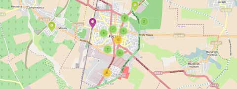 Harta Accesibilizarii Orasului Focsani